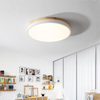 Disc Flush Ceiling Light – Minimal LED Round Fixture