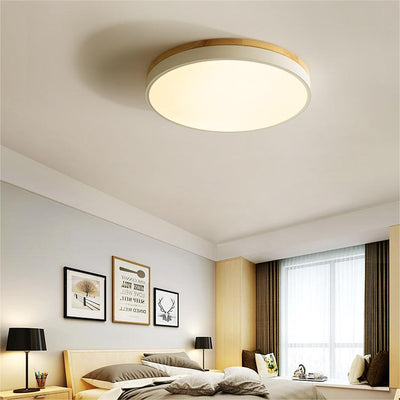 Disc Flush Ceiling Light – Minimal LED Round Fixture