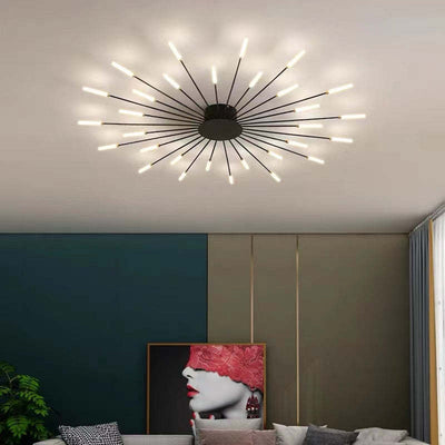 (CHANGE COLOR NAMES) Modern LED Flush Ceiling Light – Disc Design for Living Room