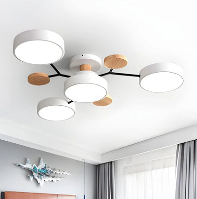 Modern Halo LED Ceiling Light – Semi Flush Mount Ring Design