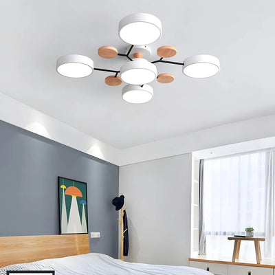 Modern Halo LED Ceiling Light – Semi Flush Mount Ring Design