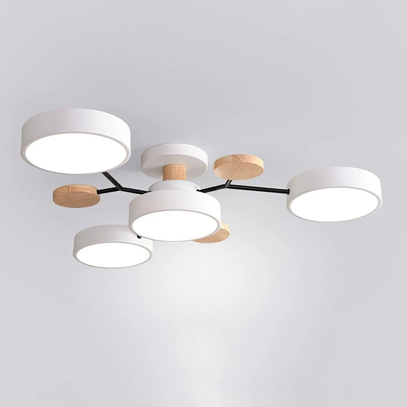 Modern Halo LED Ceiling Light – Semi Flush Mount Ring Design