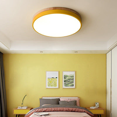 Disc Flush Ceiling Light – Minimal LED Round Fixture