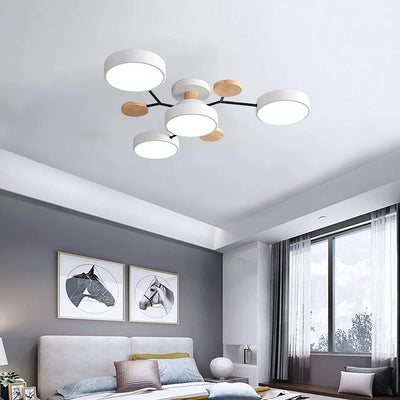 Modern Halo LED Ceiling Light – Semi Flush Mount Ring Design