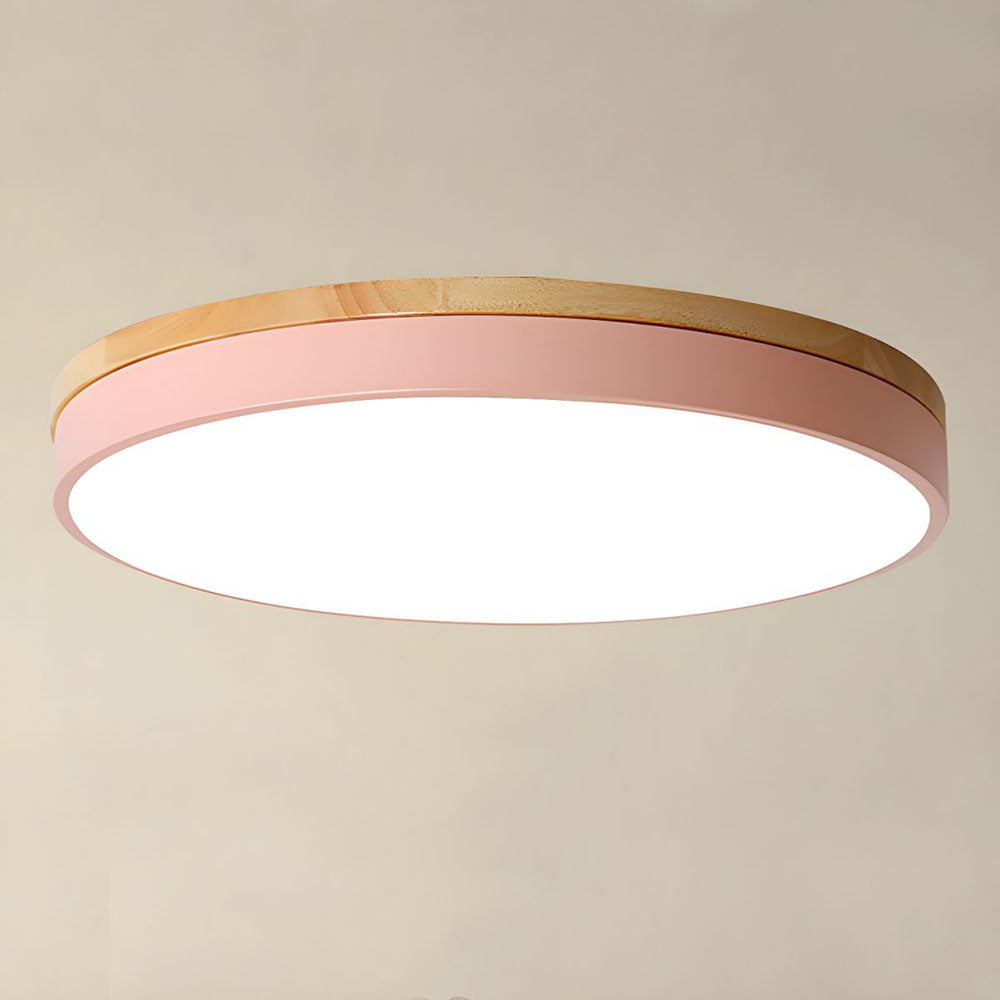 Disc Flush Ceiling Light – Minimal LED Round Fixture