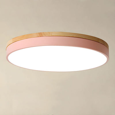 Disc Flush Ceiling Light – Minimal LED Round Fixture