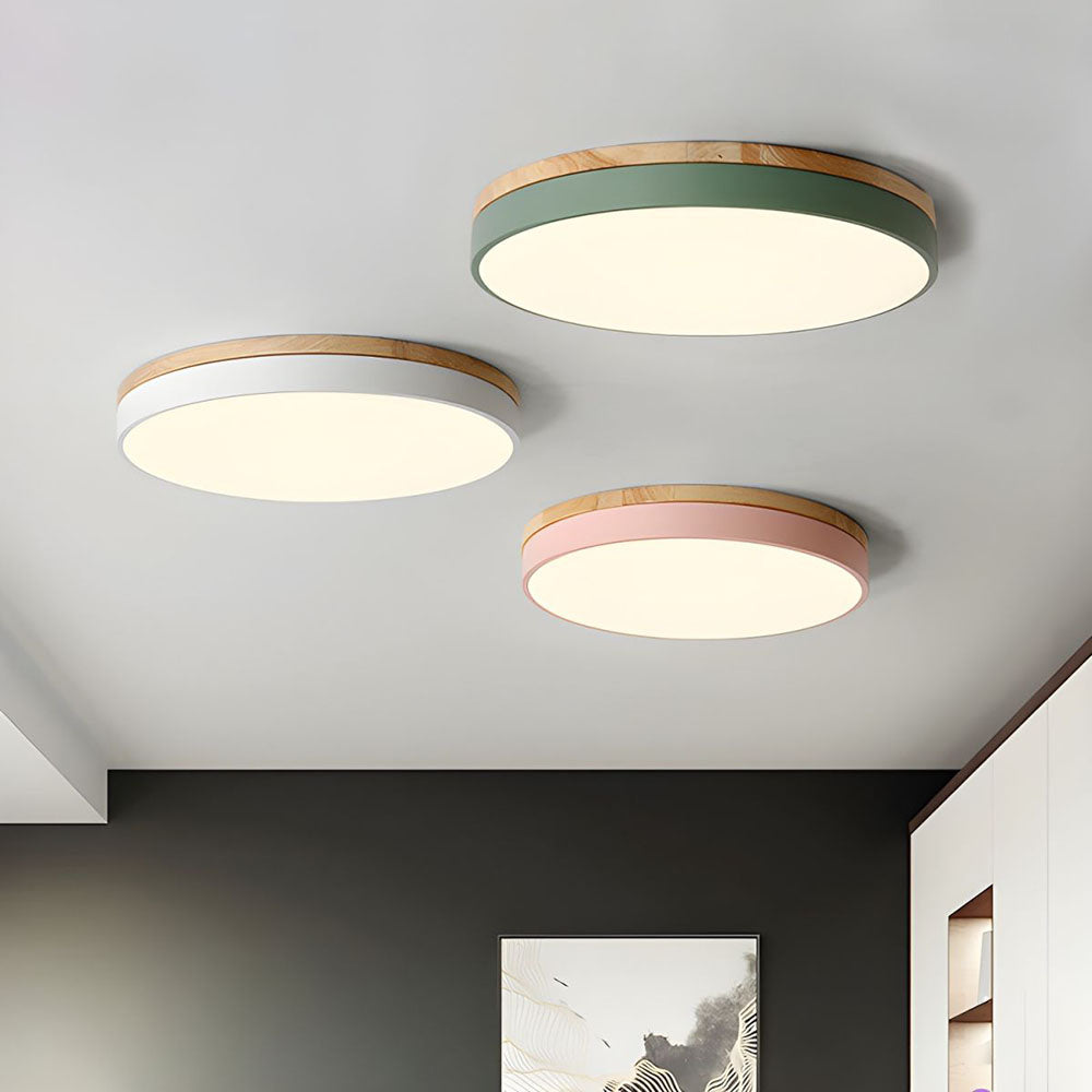 Disc Flush Ceiling Light – Minimal LED Round Fixture