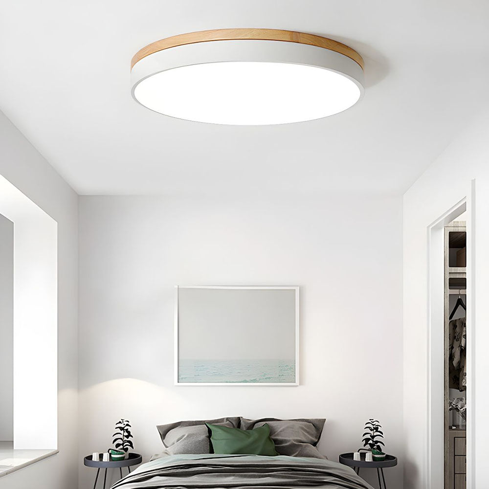 Disc Flush Ceiling Light – Minimal LED Round Fixture