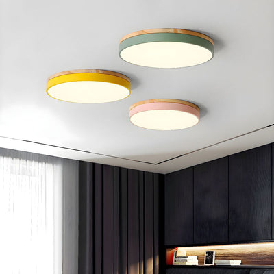 Disc Flush Ceiling Light – Minimal LED Round Fixture