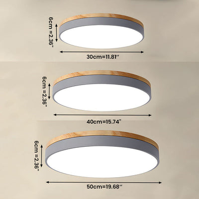 Disc Flush Ceiling Light – Minimal LED Round Fixture