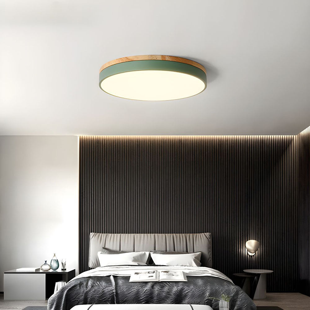 Disc Flush Ceiling Light – Minimal LED Round Fixture