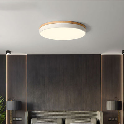 Disc Flush Ceiling Light – Minimal LED Round Fixture