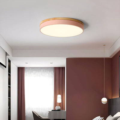 Disc Flush Ceiling Light – Minimal LED Round Fixture