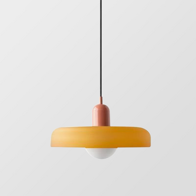 Bauhaus Colored Glass Pendant Light | Modern Dining Lamp