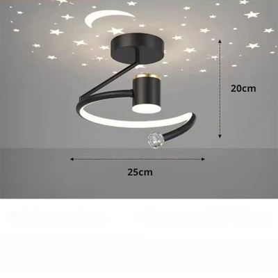Starry Sky LED Ceiling Light – Modern Chandelier for Living & Kids