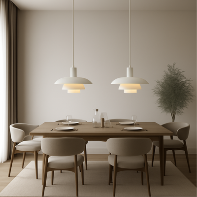 Danish Style Layered Pendant Light