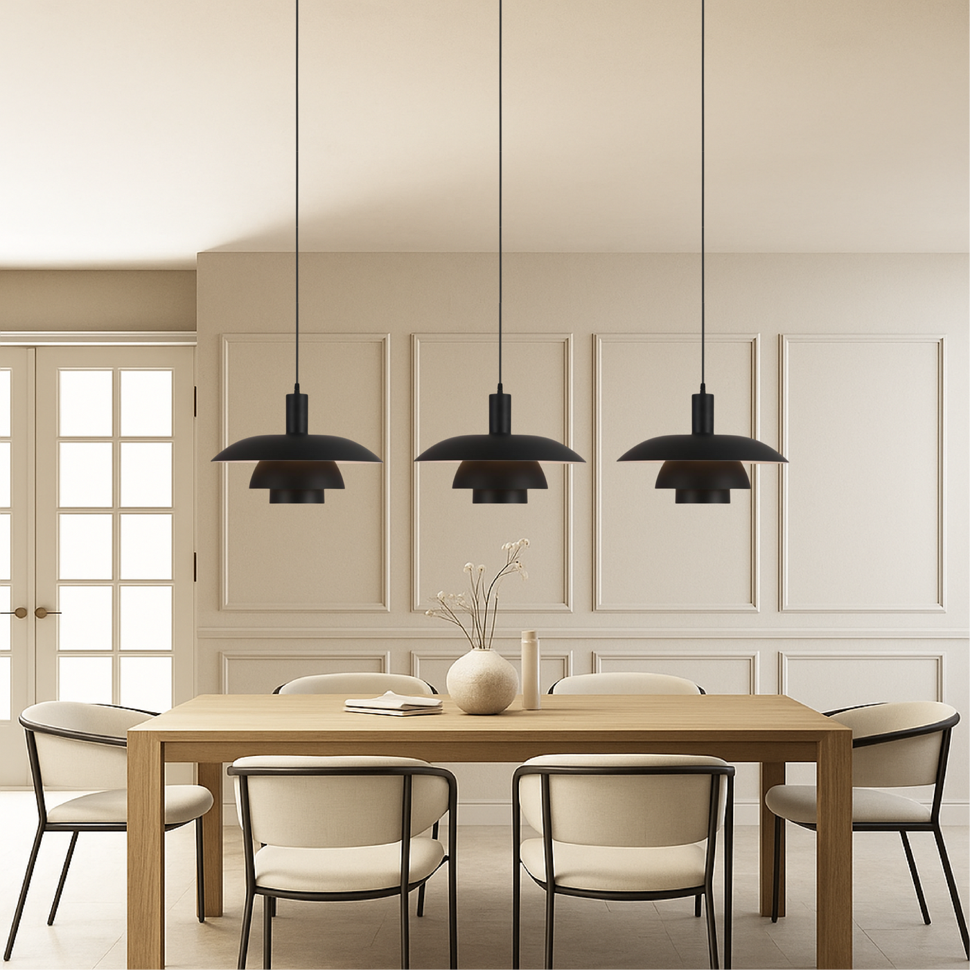 Danish Style Layered Pendant Light