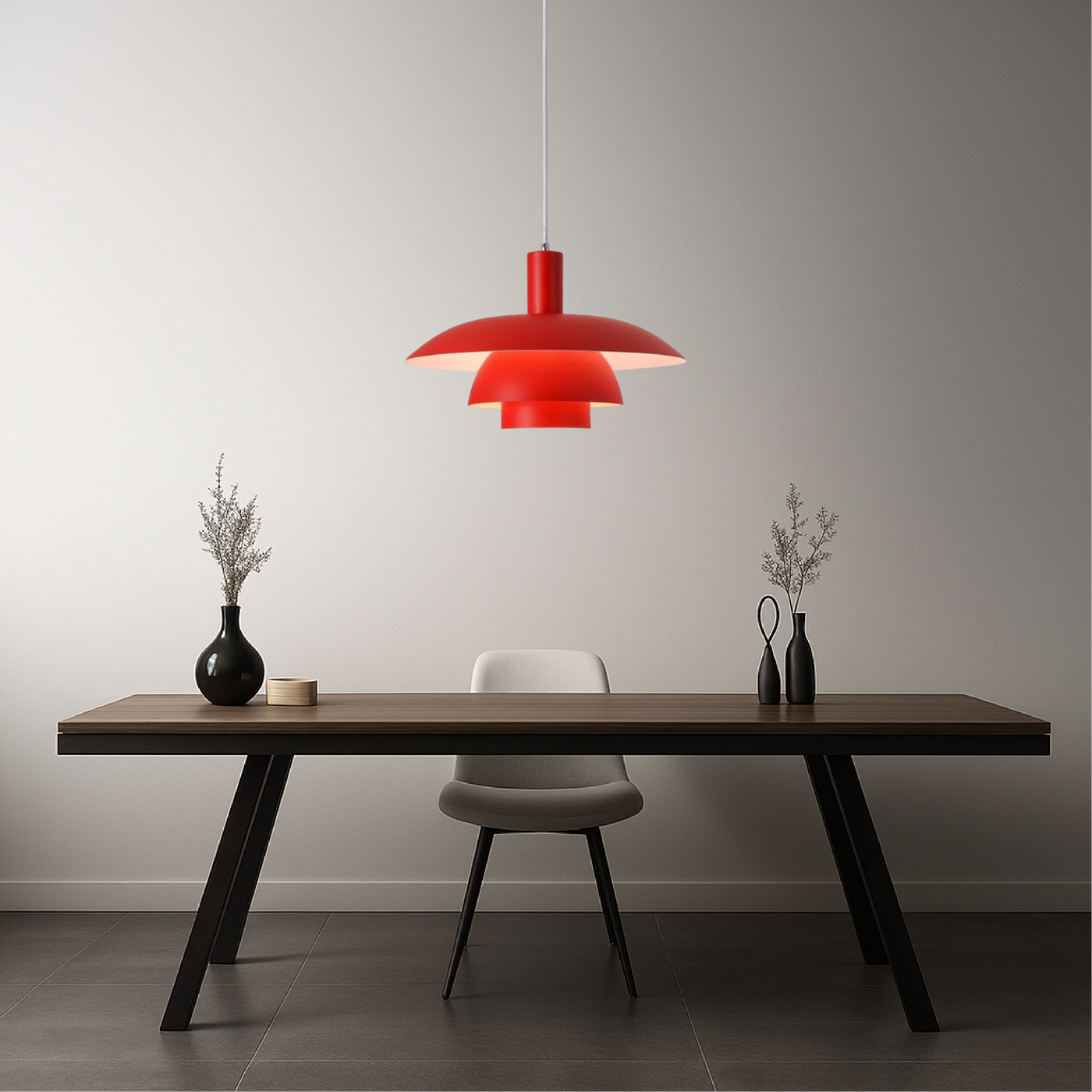 Danish Style Layered Pendant Light