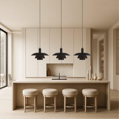 Danish Style Layered Pendant Light