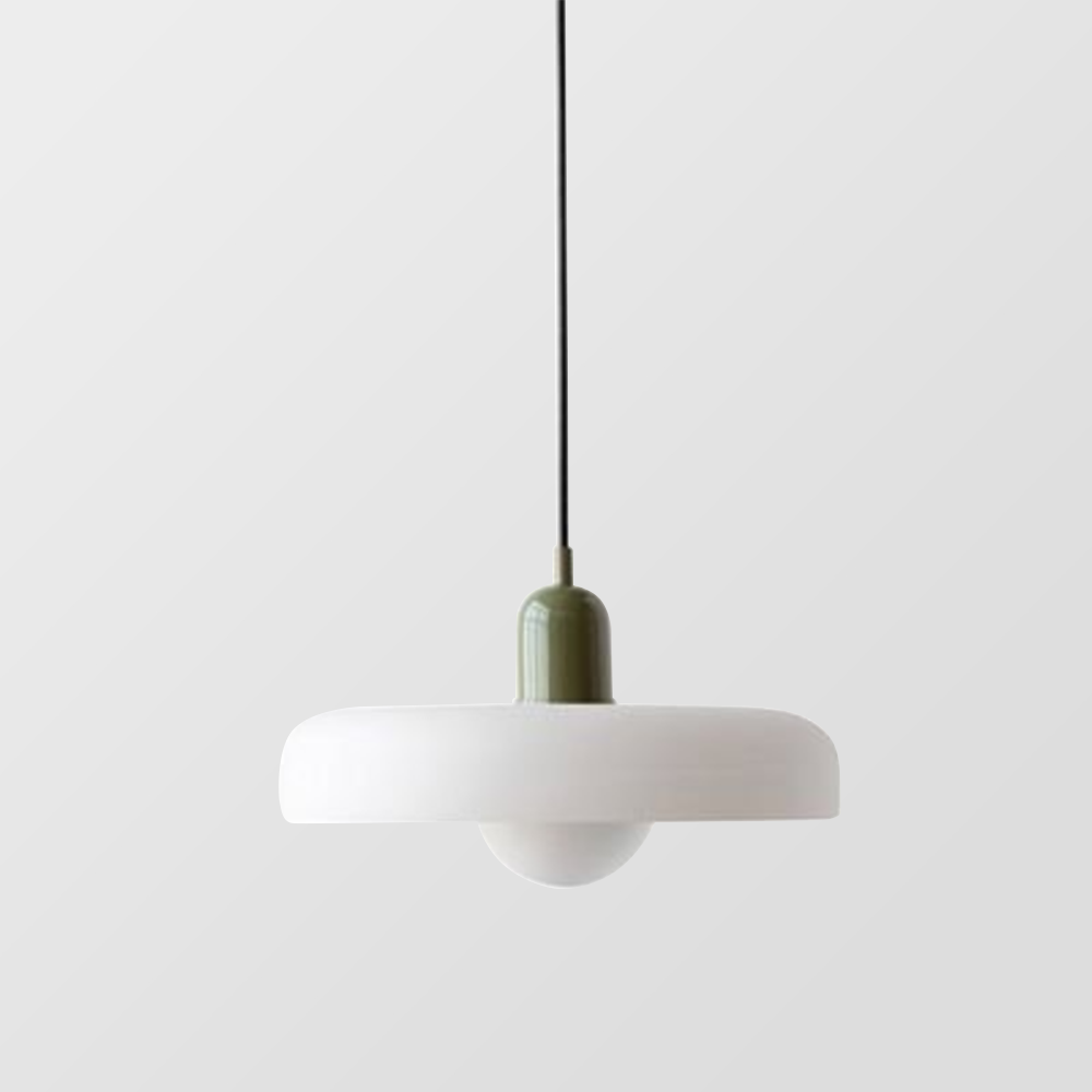 Bauhaus Colored Glass Pendant Light | Modern Dining Lamp