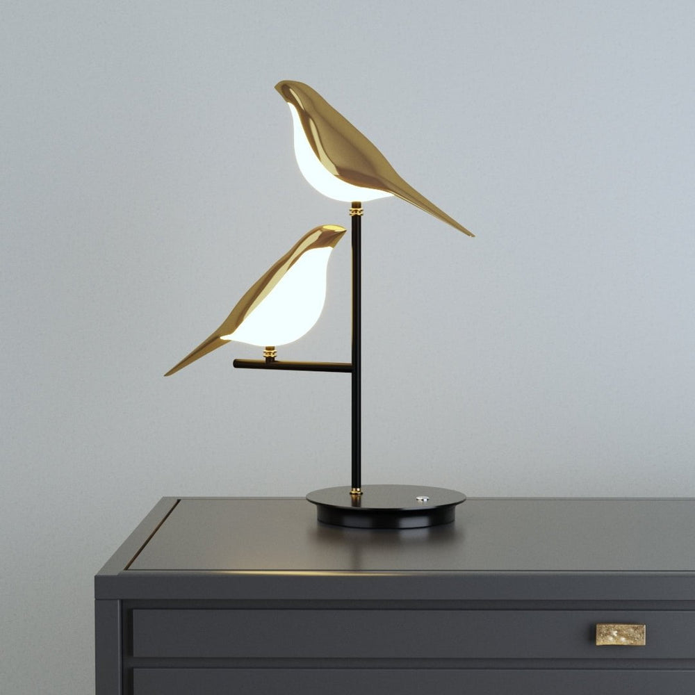 TwoBird Table Lamp – Sculptural LED Bird-Shaped Accent Light