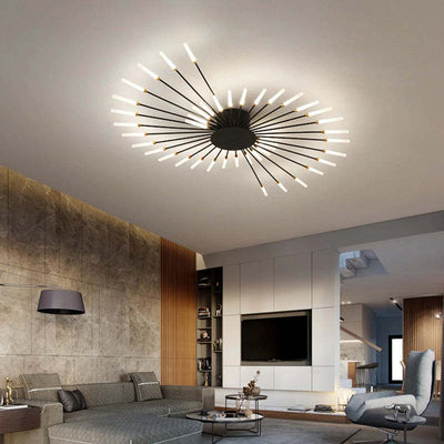 (CHANGE COLOR NAMES) Modern LED Flush Ceiling Light – Disc Design for Living Room