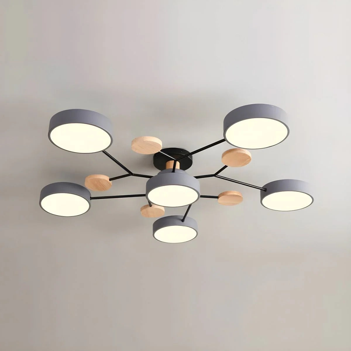 Modern Halo LED Ceiling Light – Semi Flush Mount Ring Design