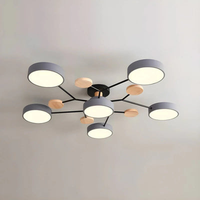 Modern Halo LED Ceiling Light – Semi Flush Mount Ring Design