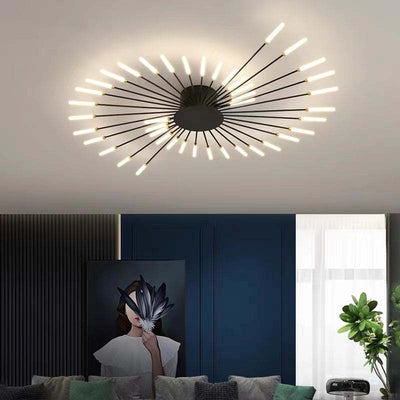 (CHANGE COLOR NAMES) Modern LED Flush Ceiling Light – Disc Design for Living Room