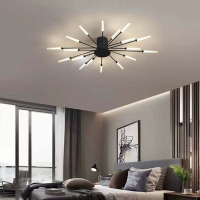 (CHANGE COLOR NAMES) Modern LED Flush Ceiling Light – Disc Design for Living Room