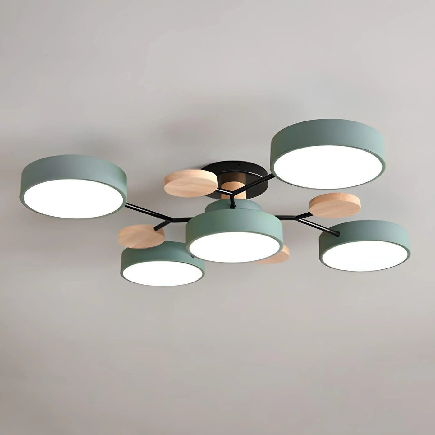 Modern Halo LED Ceiling Light – Semi Flush Mount Ring Design