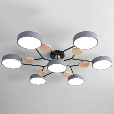 Modern Halo LED Ceiling Light – Semi Flush Mount Ring Design