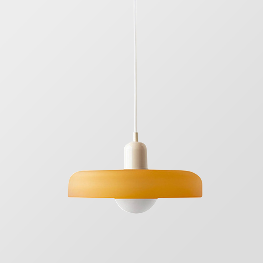 Bauhaus Colored Glass Pendant Light | Modern Dining Lamp