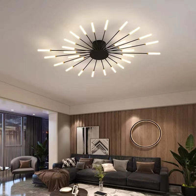 (CHANGE COLOR NAMES) Modern LED Flush Ceiling Light – Disc Design for Living Room