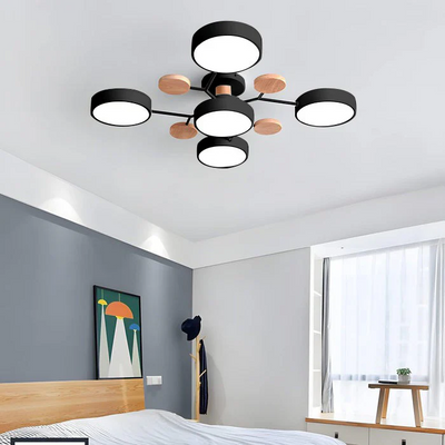 Modern Halo LED Ceiling Light – Semi Flush Mount Ring Design