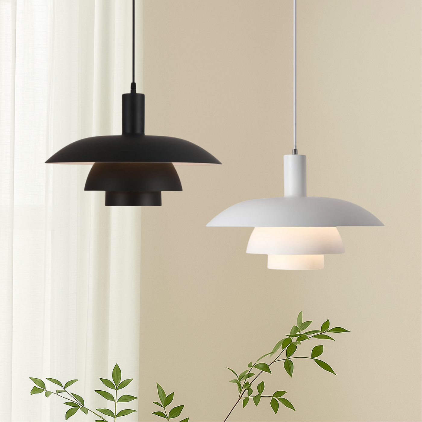 Danish Style Layered Pendant Light