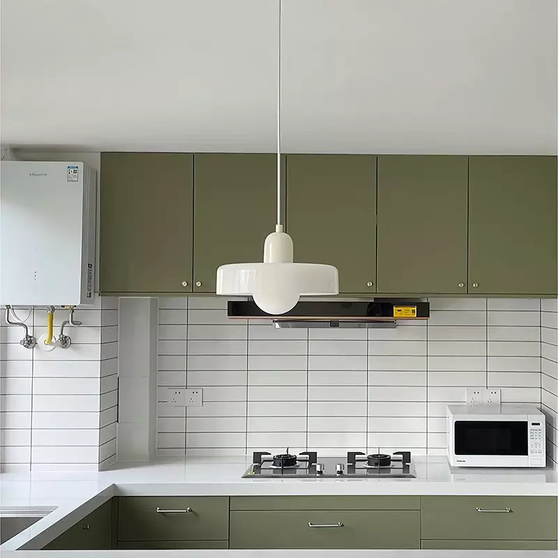 Bauhaus Colored Glass Pendant Light | Modern Dining Lamp