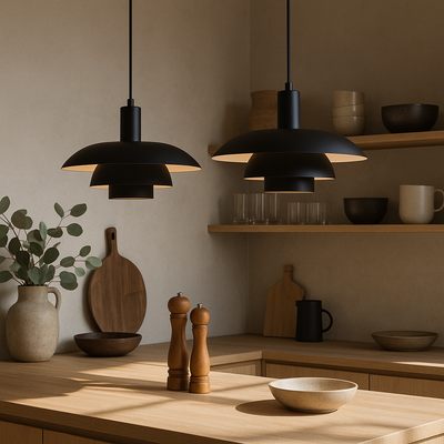 Danish Style Layered Pendant Light