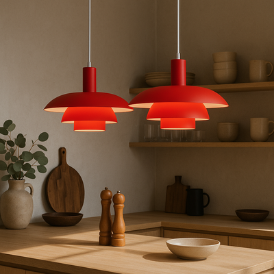 Danish Style Layered Pendant Light