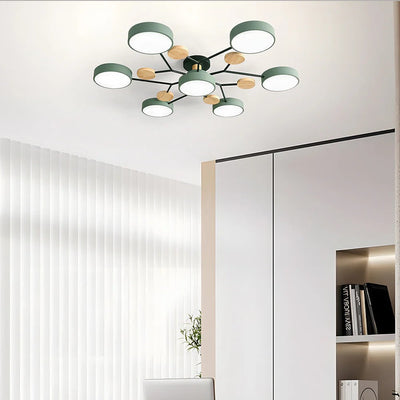 Modern Halo LED Ceiling Light – Semi Flush Mount Ring Design