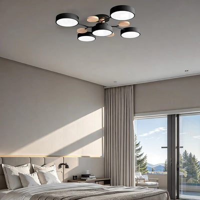 Modern Halo LED Ceiling Light – Semi Flush Mount Ring Design