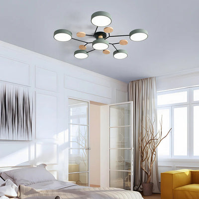 Modern Halo LED Ceiling Light – Semi Flush Mount Ring Design