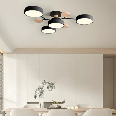 Modern Halo LED Ceiling Light – Semi Flush Mount Ring Design