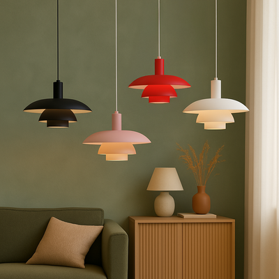 Danish Style Layered Pendant Light