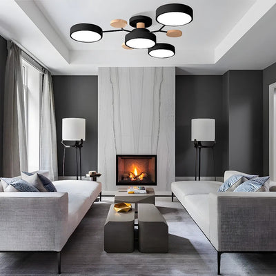 Modern Halo LED Ceiling Light – Semi Flush Mount Ring Design