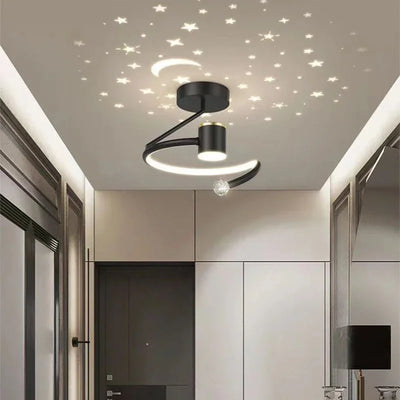 Starry Sky LED Ceiling Light – Modern Chandelier for Living & Kids