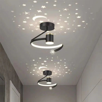 Starry Sky LED Ceiling Light – Modern Chandelier for Living & Kids