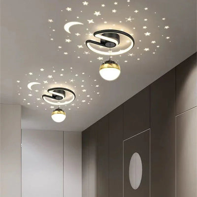 Starry Sky LED Ceiling Light – Modern Chandelier for Living & Kids