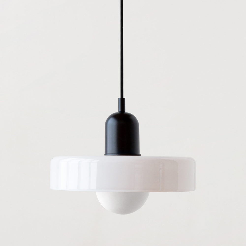 Bauhaus Colored Glass Pendant Light | Modern Dining Lamp