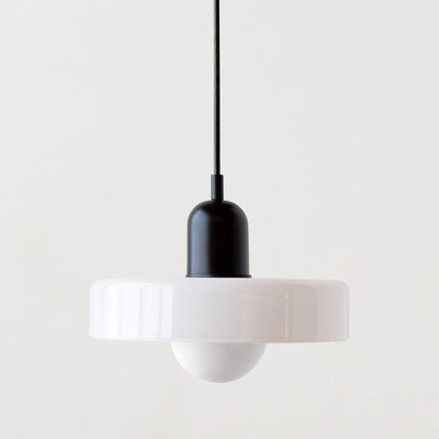 Bauhaus Colored Glass Pendant Light | Modern Dining Lamp